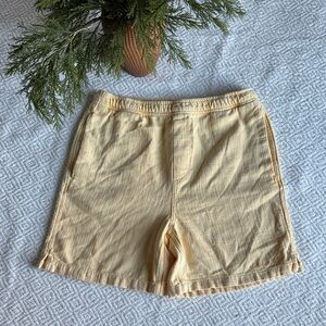 Zara Yellow Drawstring Men Shorts Sz S